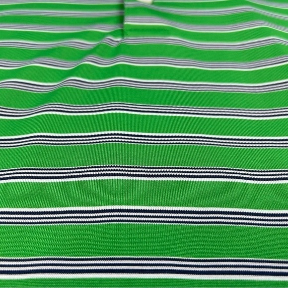 Walter Hagen Shirt Mens XL Golf Polo Bright Green Stripes Activewear Basics - Picture 4 of 5
